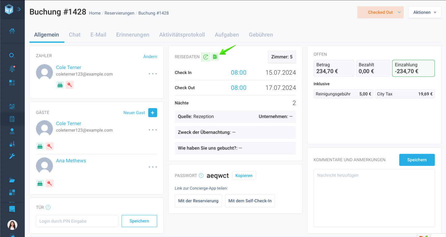 Unsere neue Integration mit dem elektronischen Meldesystem von Feratel automatisiert die Erfassung von Gästeinformationen für das City-Tax-Reporting