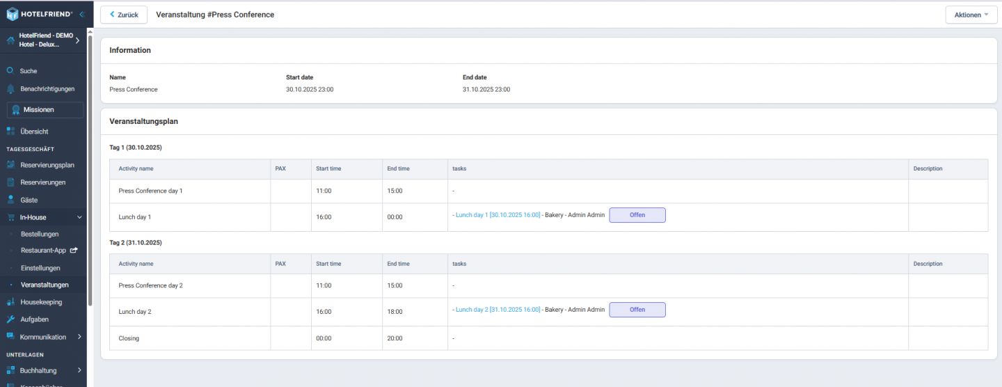 Veranstaltungen einfach mit dem neuen Event-Management-Modul organisieren