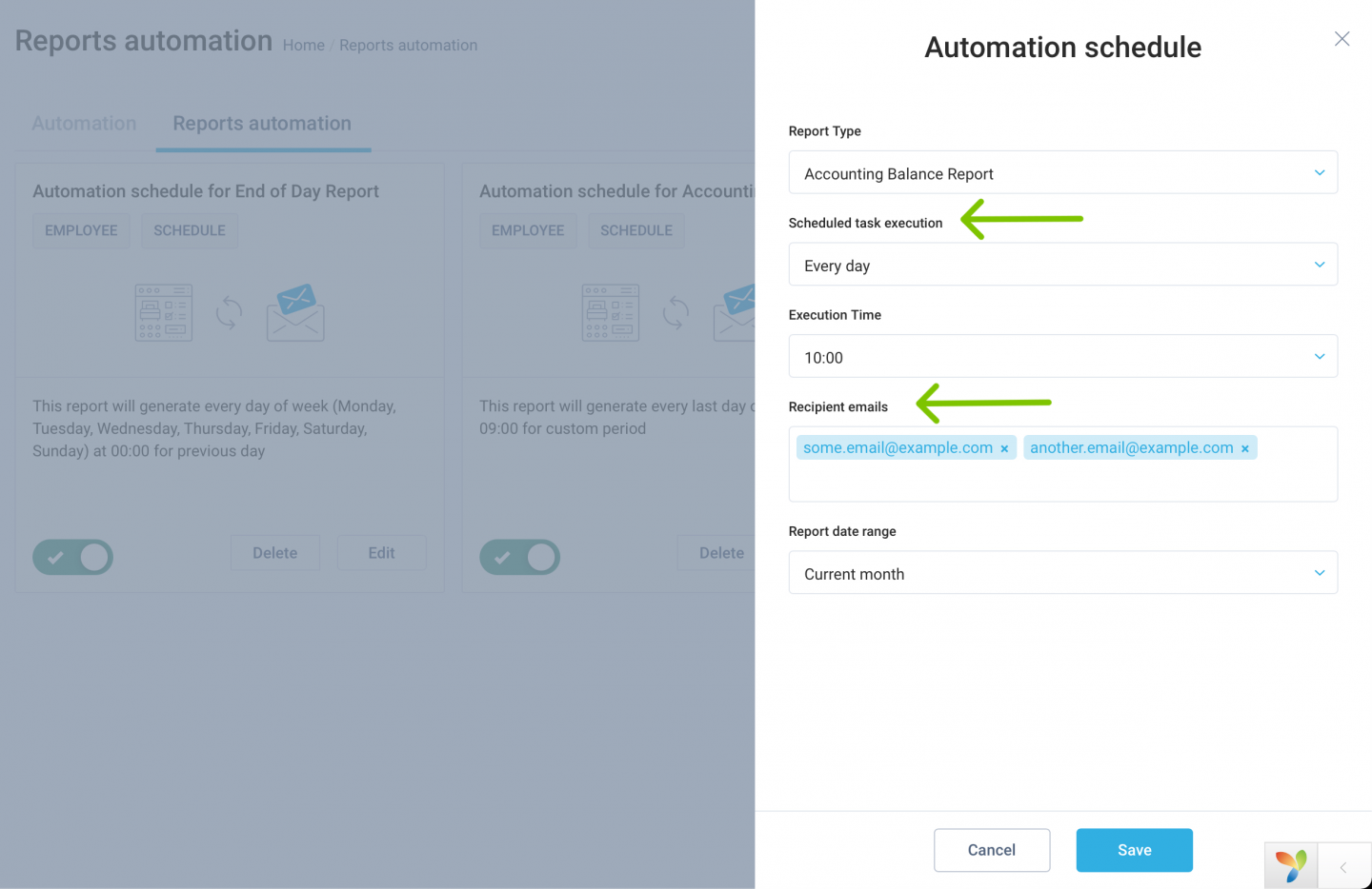 Email address specification