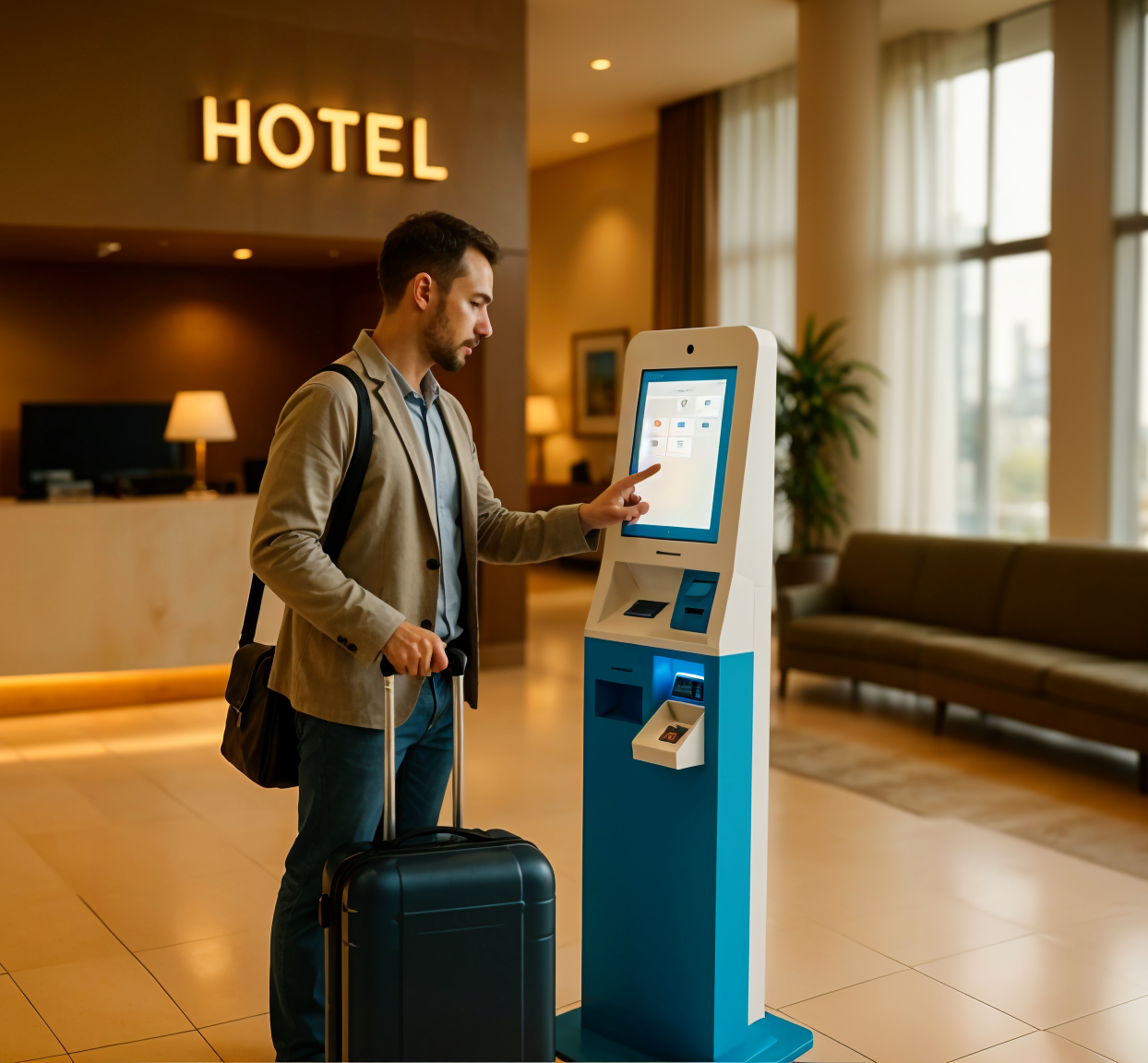 Self check-in kiosks