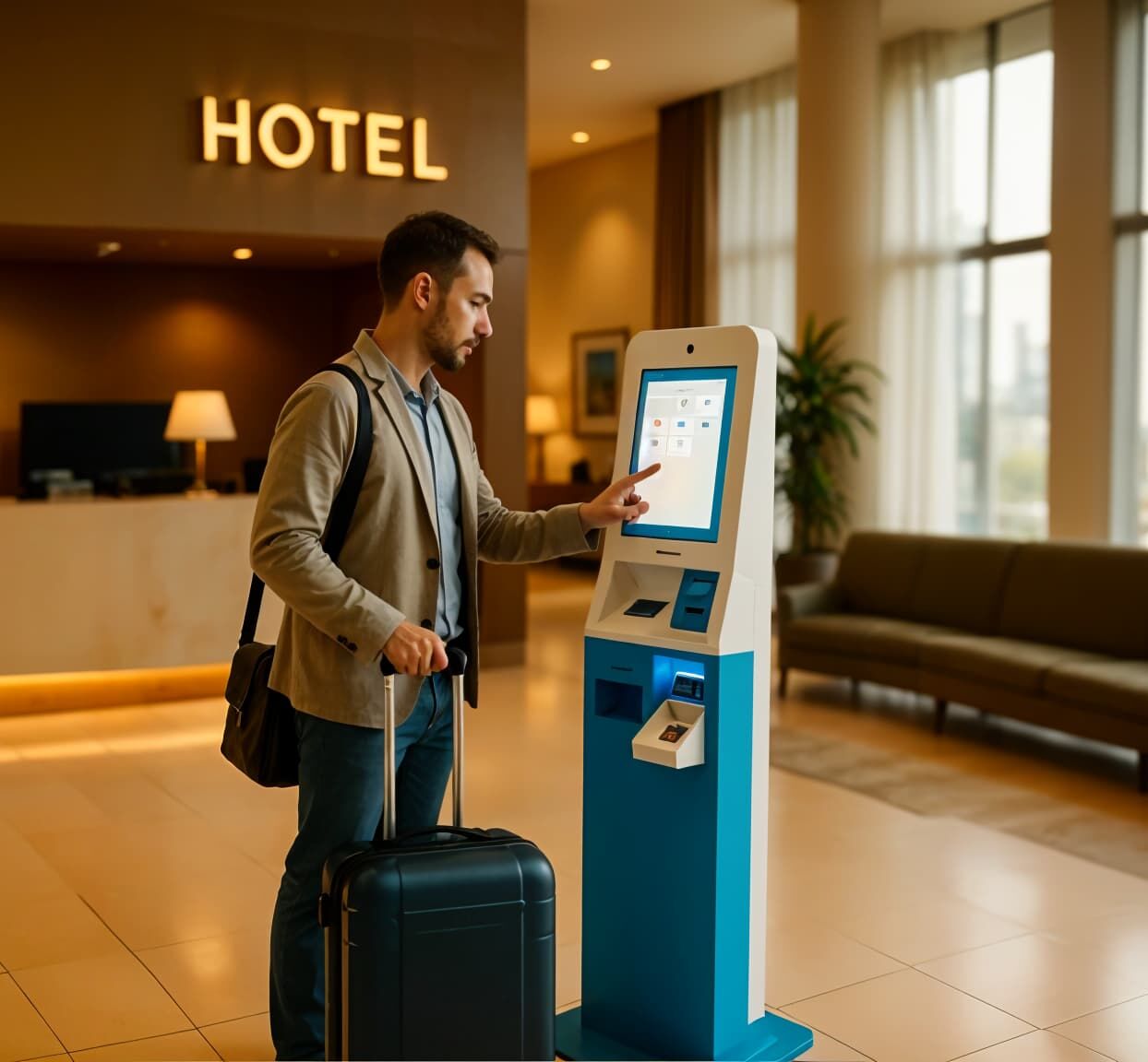 Self check-in kiosks
