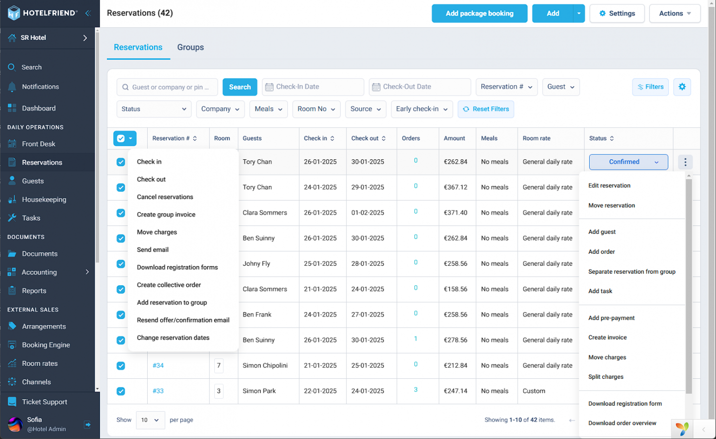 We have now changed the term “booking” to “reservation” throughout the module for the sake of consistency in terminology.