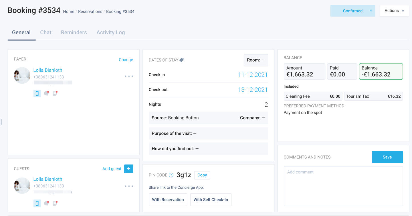 The guest, company, and booking balance will be recalculated when moving billing items to a paymaster or another guest