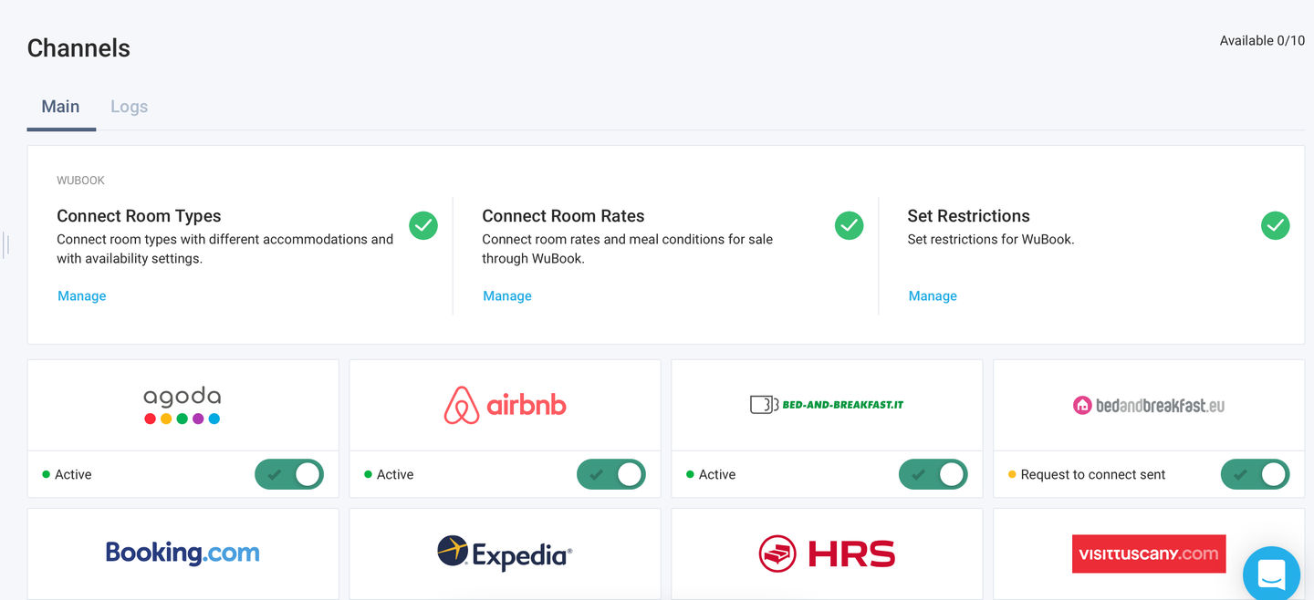 Added restrictions settings for Channels