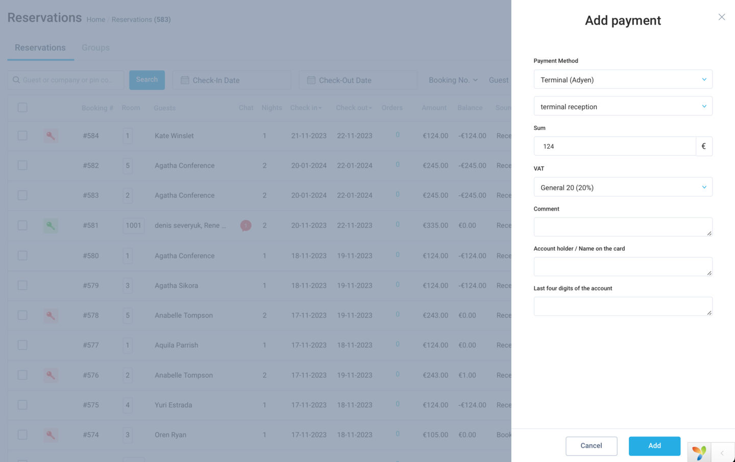 Streamlined flow and clear financial insights for Adyen payments