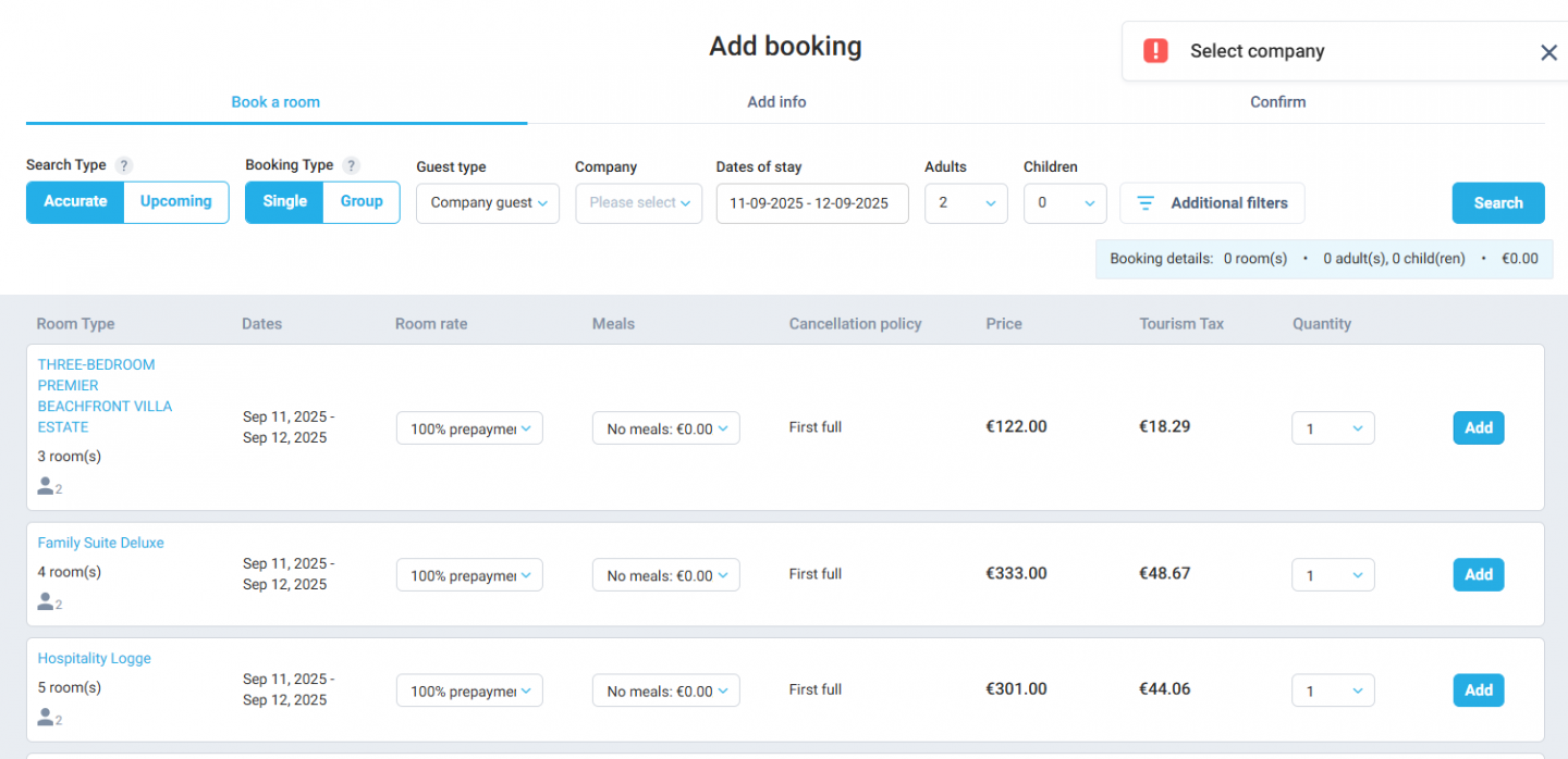 Smoother handling of company bookings and Resource Maps