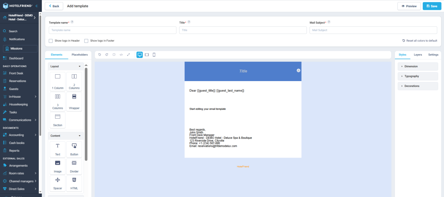 Email Template Constructor (MJML): build custom emails visually