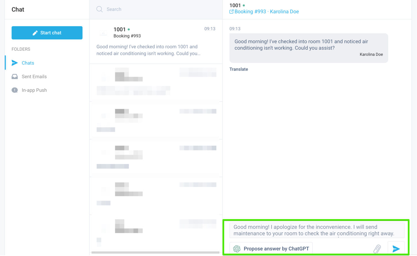 Empower your communication with built-in ChatGPT response suggestion