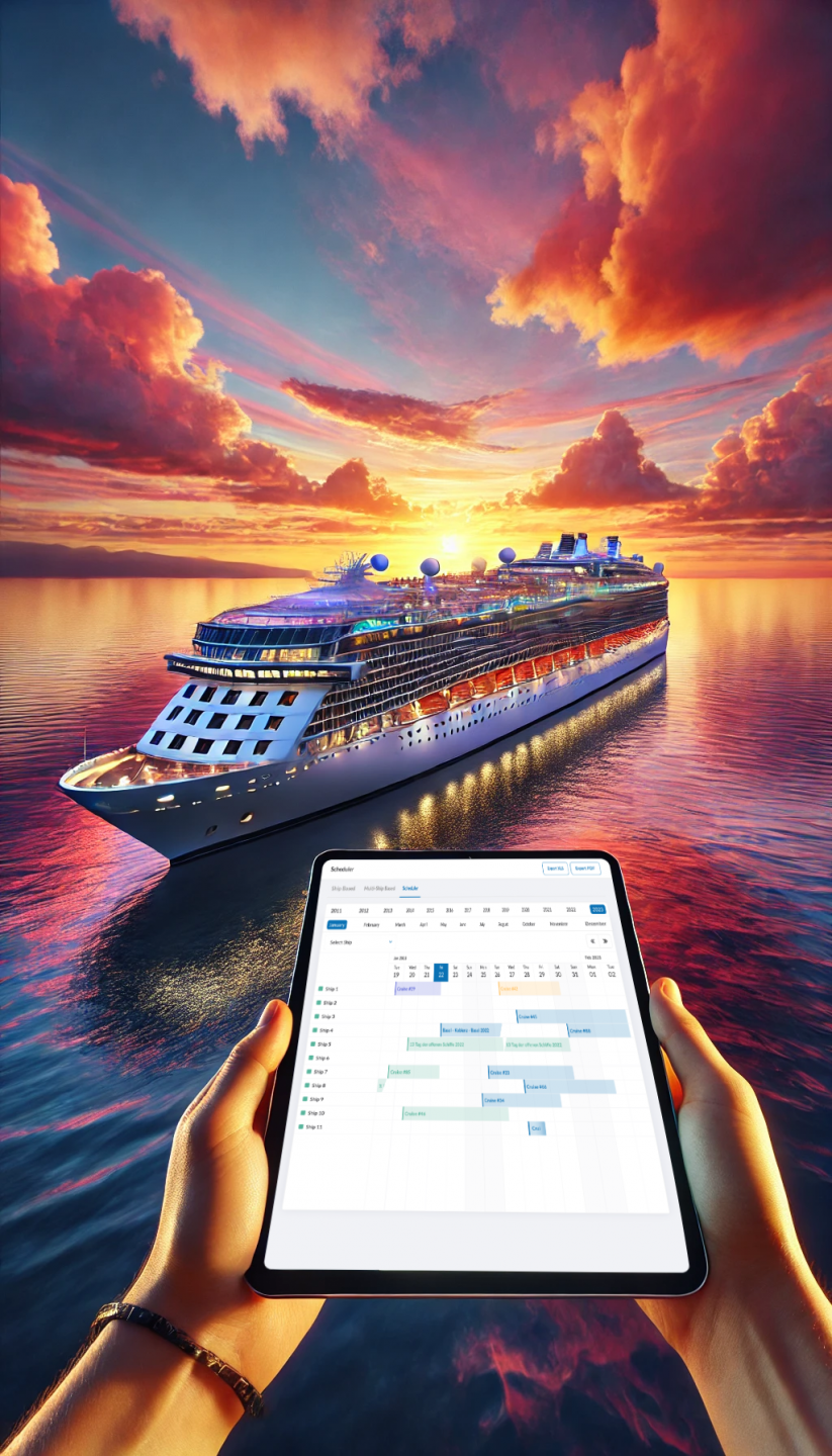 Managing tours, ships, routes, and destinations year-round