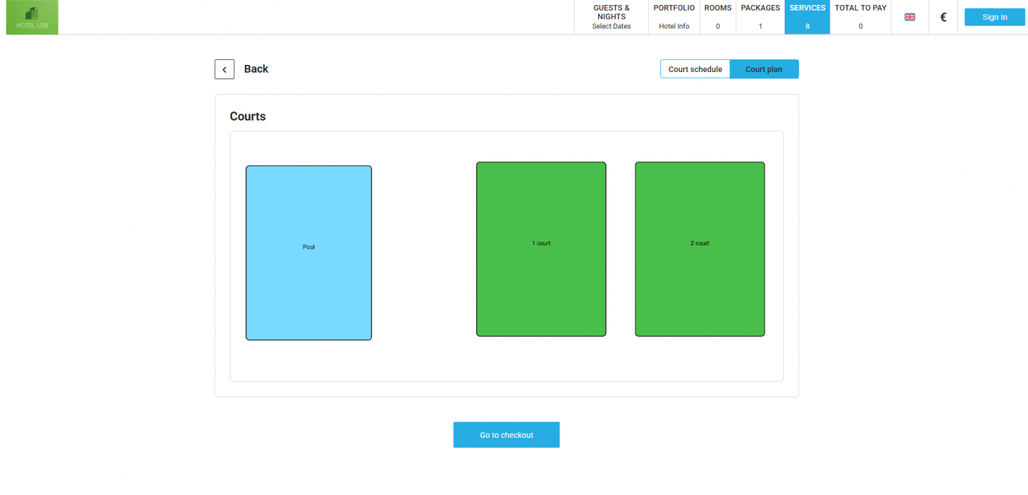 Additionally, they can access the new Resources Map, which offers a detailed layout of all available resources to help guests locate your amenities like tennis courts and conference roomse