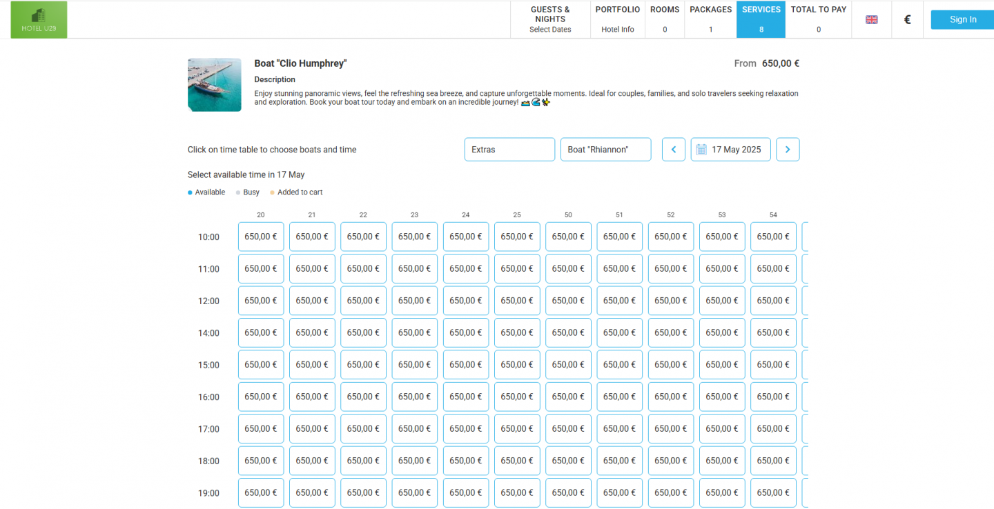 Hourly service reservations and Resource Maps now available on Booking Engine