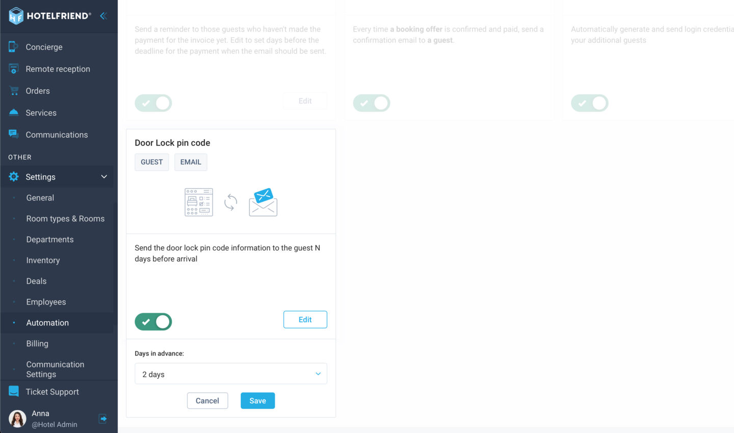 Added new settings to the Booking Engine