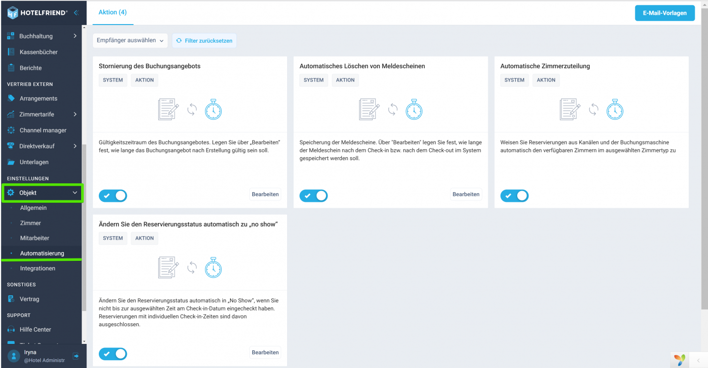 Modul Einstellungen