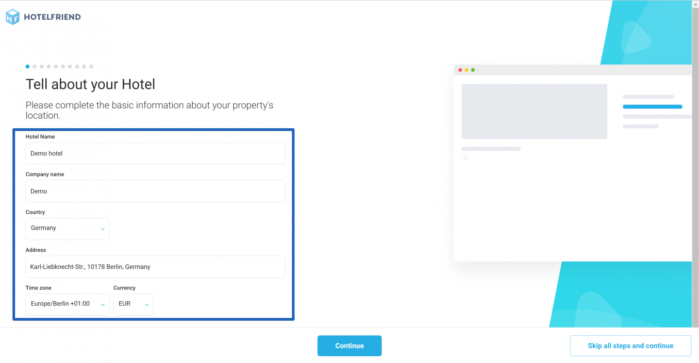 Enhanced setup Wizard – your guide to the system