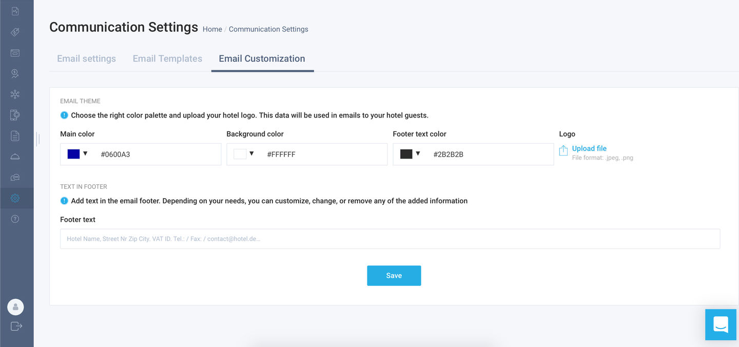 Communication settings