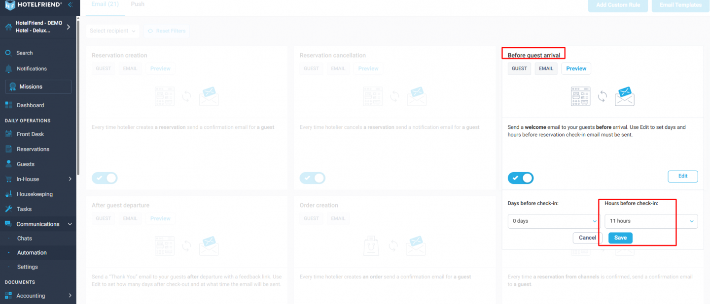 Tasks on Employee automatic task creation explanation