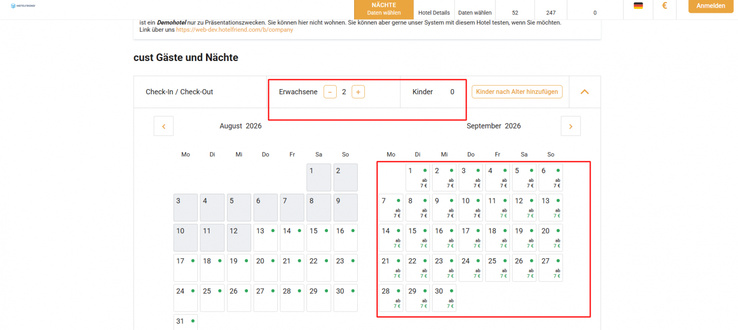 Higher guest limits for large group bookings