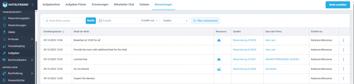 View all notes in one centralized place
