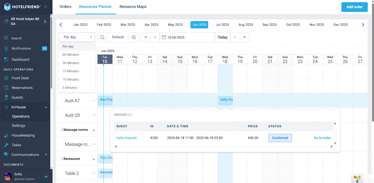 More scalable Resource Planner for hourly space and equipment rentals