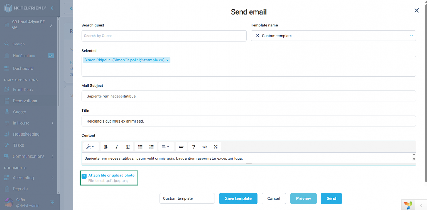 File attachments now available in emails