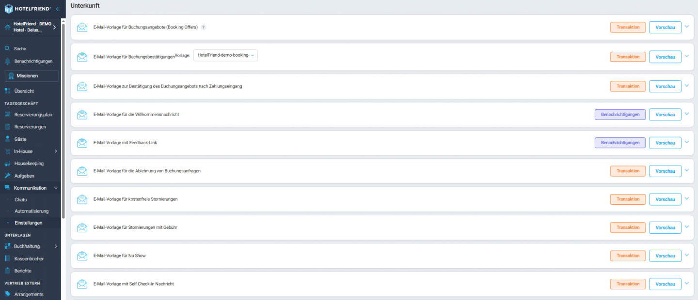 E-Mail-Vorlagen-Kategorisierung