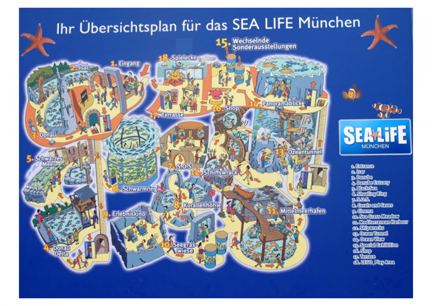 SEA LIFE Munich map