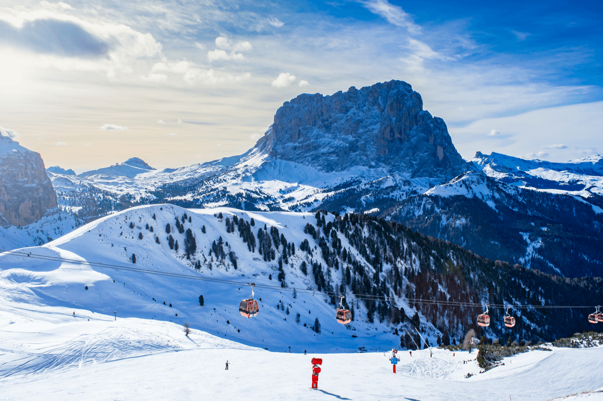 Skigebiet Belvedere - Canazei, Italien