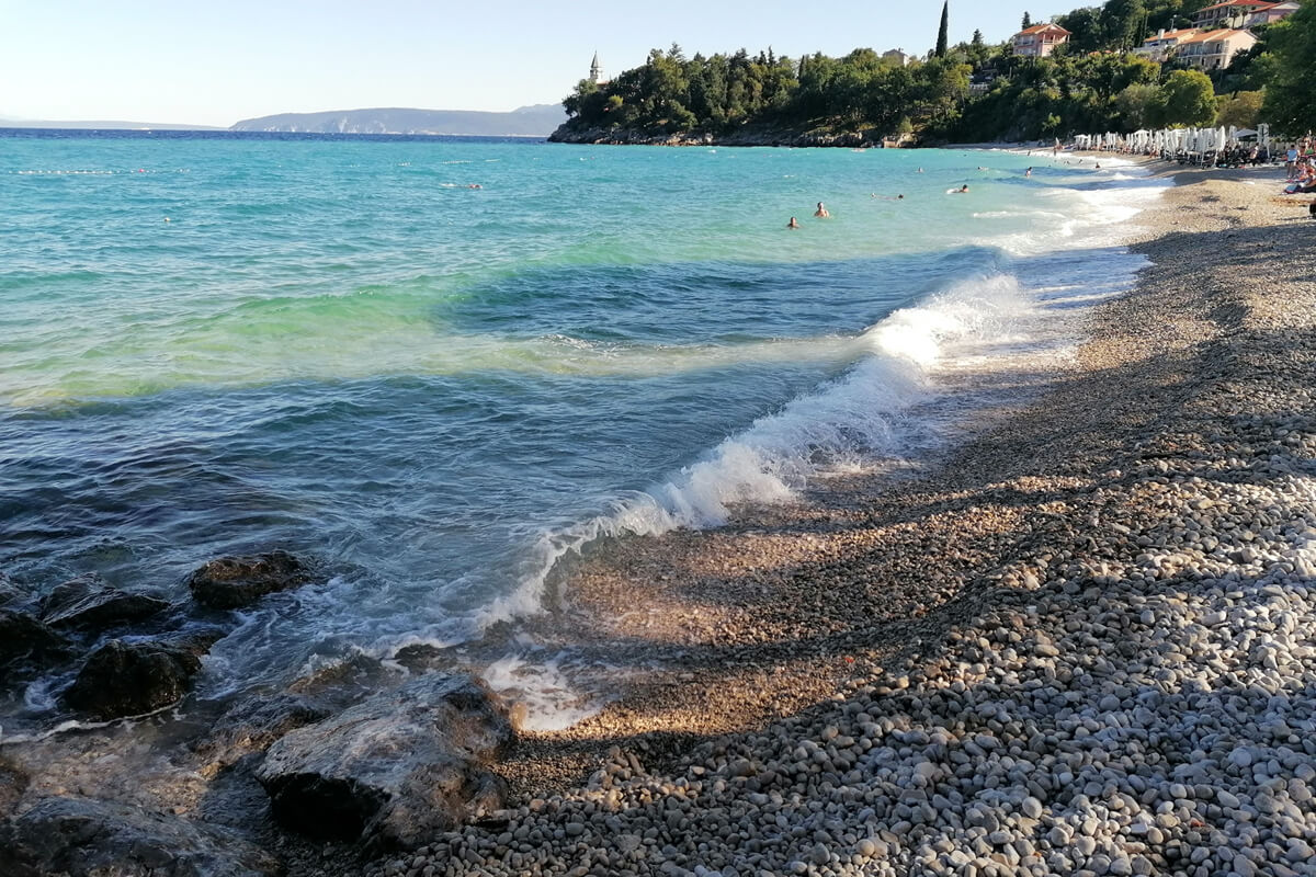 Plaža Medveja, Lovran, Kroatien