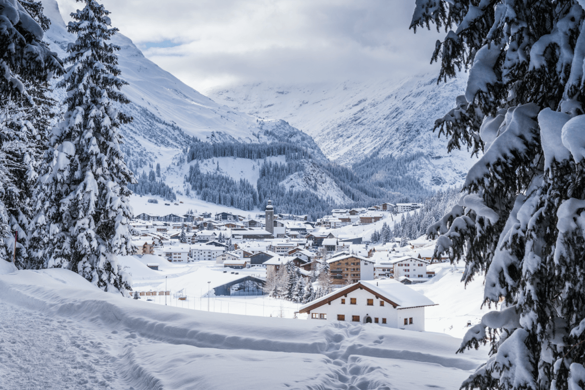 Skigebiet Lech am Arlberg, Österreich