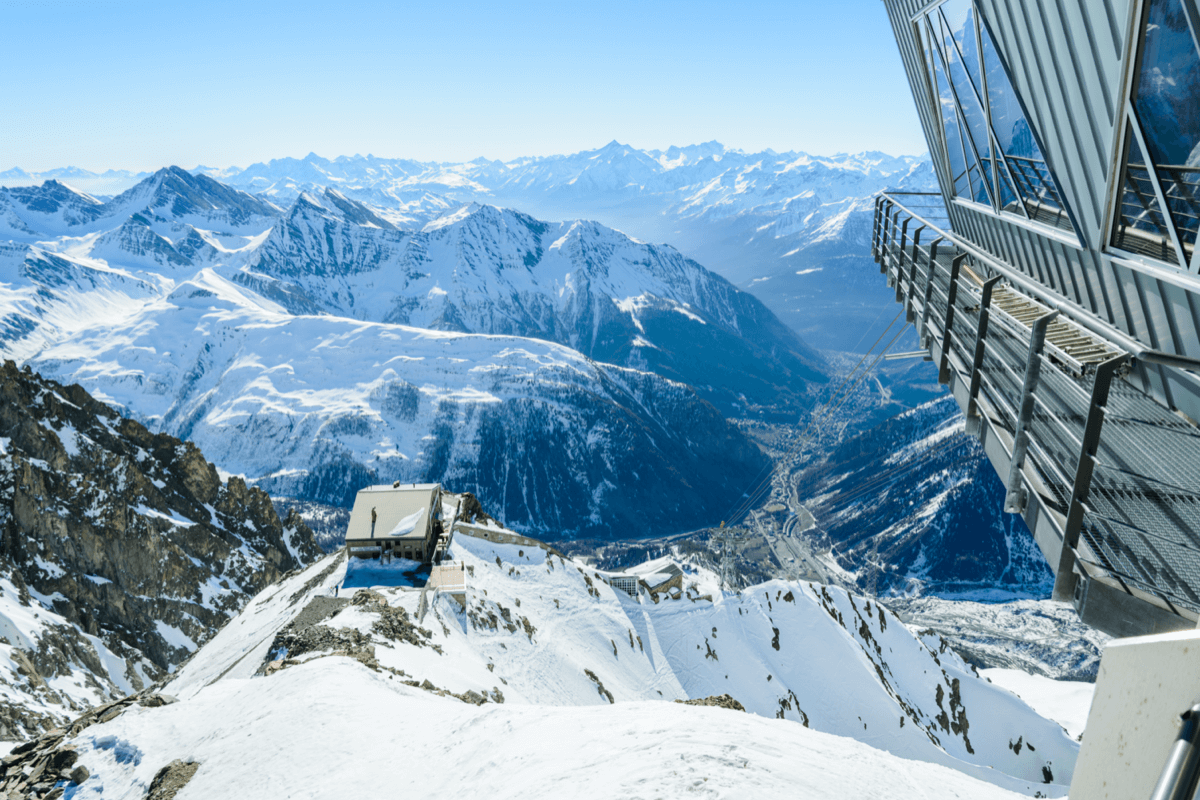 Skigebiet Courmayeur, Italien