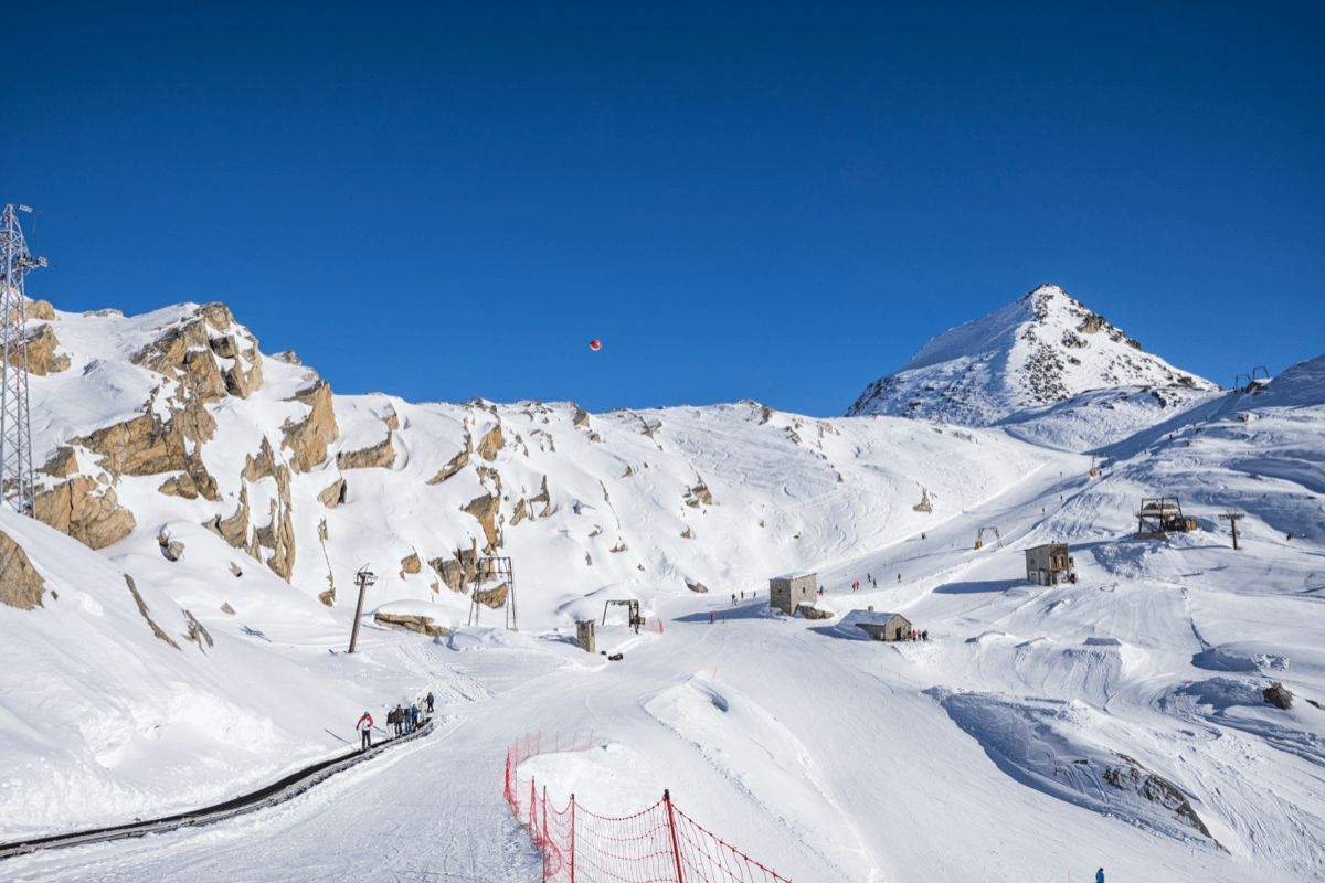 Skigebiet Macugnaga, Italien