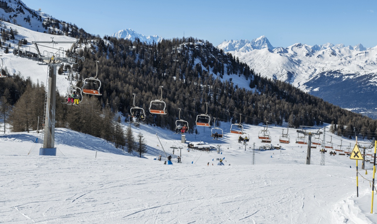 Skigebiet Pila, Italien