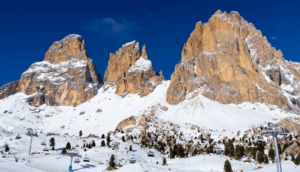 Val di Fassa ski area, Italy