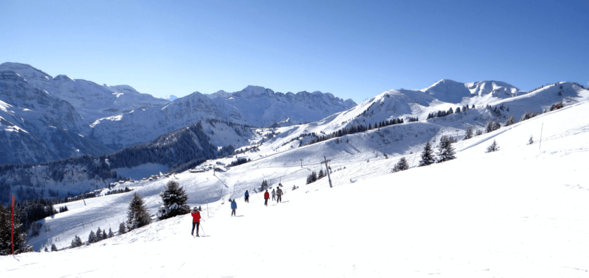 Skigebiet Champoussin, Schweiz