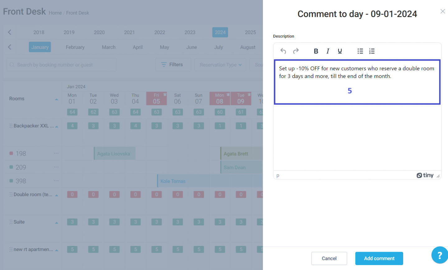 If you click on the red icon mentioned in Step 4 you can also modify or remove your comment.