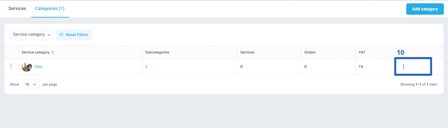 Once created, categories can be edited or deleted at any time.