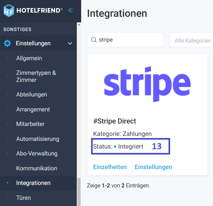 Wenn Sie nun die Seite aktualisieren und die Schritte 1-7 aus dem aktuellen Abschnitt ausführen, werden Sie feststellen, dass Stripe Direct erfolgreich integriert wurde. Ausgezeichnete Arbeit!