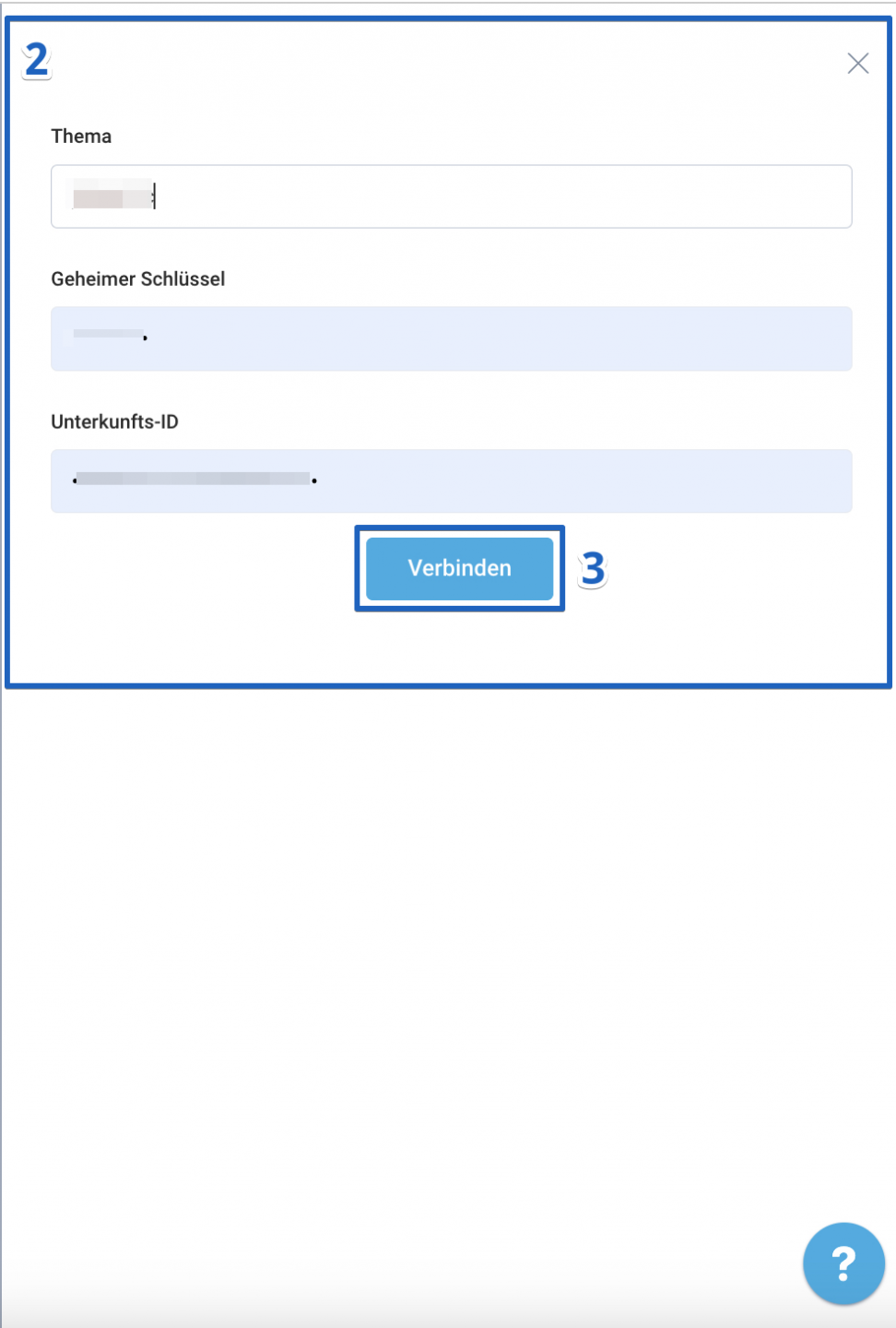 Klicken Sie auf die Schaltfläche „Verbinden“.