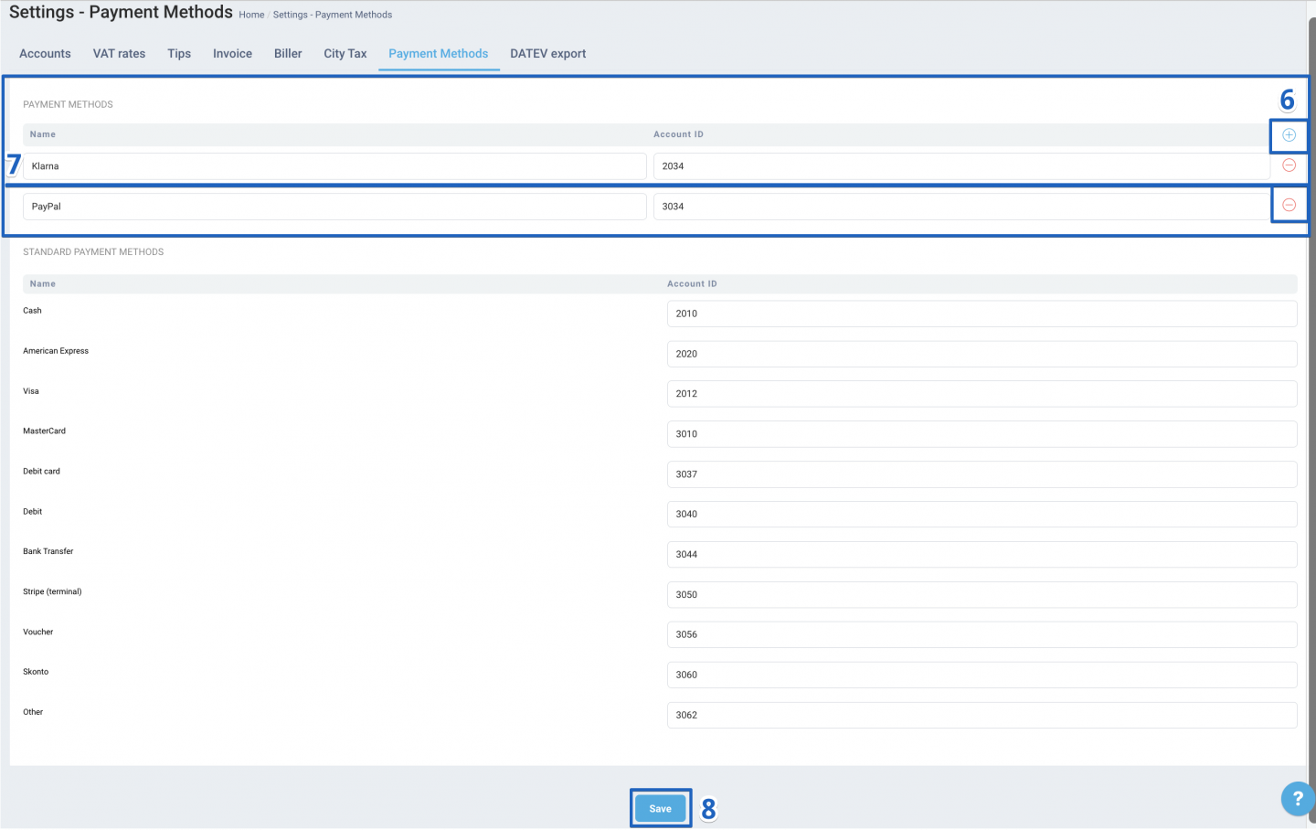 Adding new Payment Methods