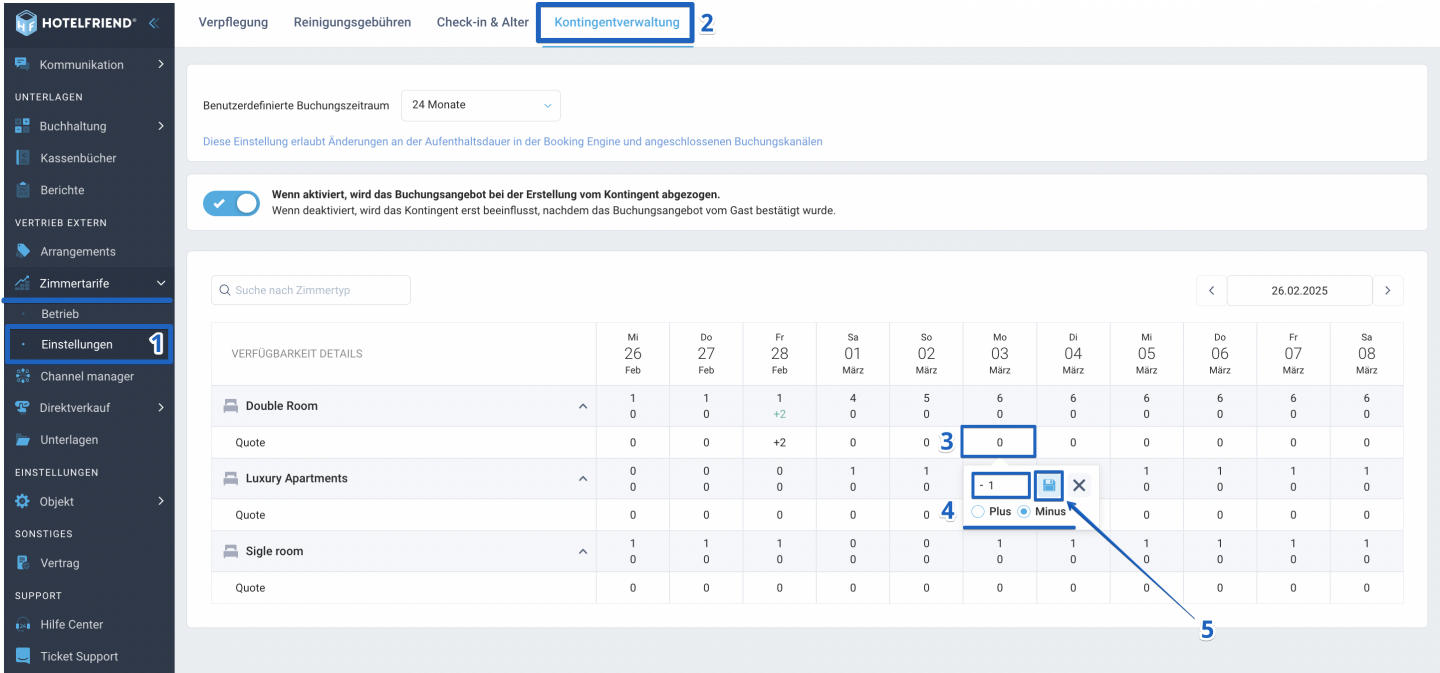 So reduzieren Sie Ihre Buchungskapazität mit dynamischen Kontingenten