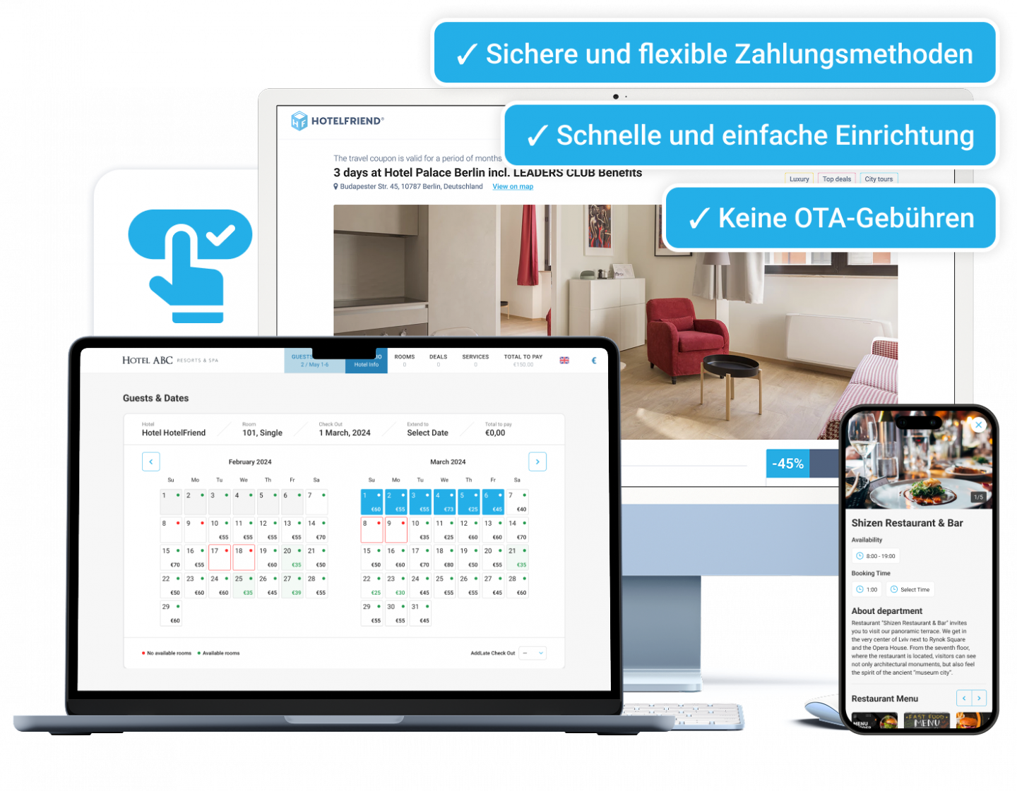 Buchungssystem, die Gäste direkt zu Ihnen bringt