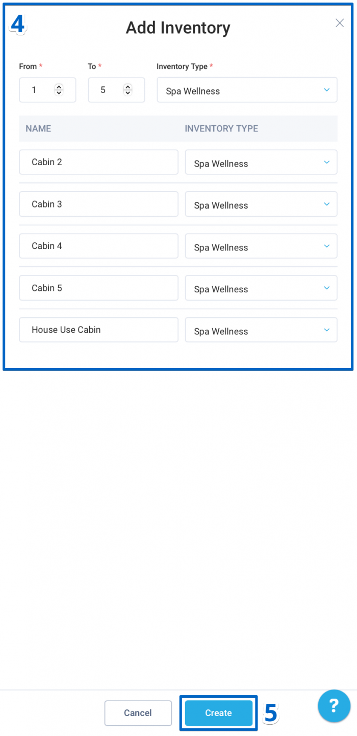 Fill in the fields with the following information