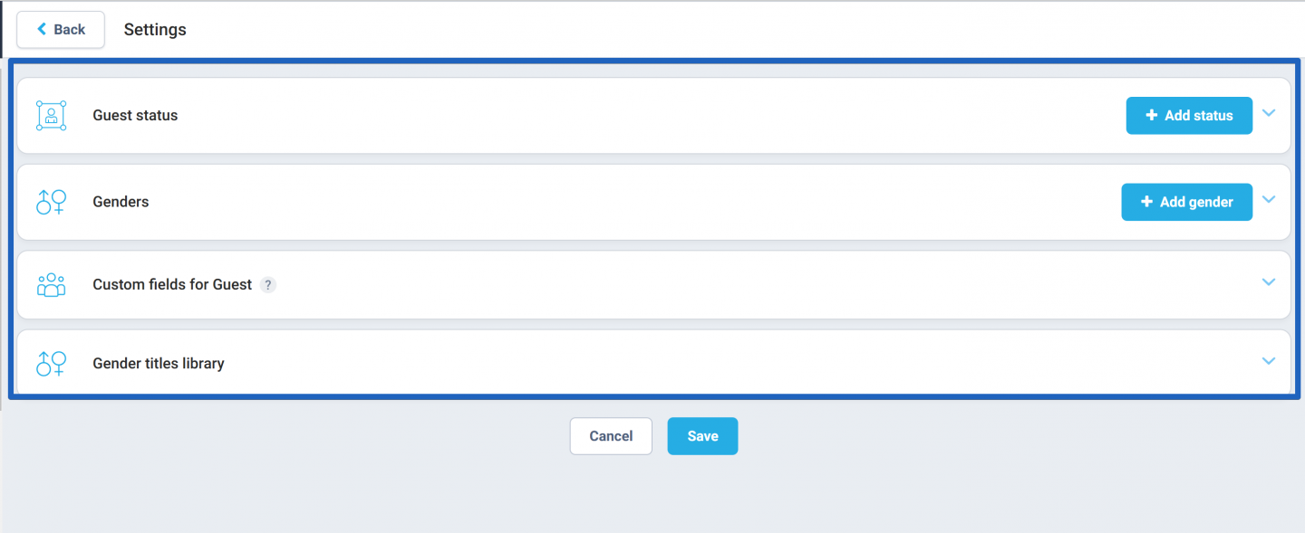The system will display various customization options. These include