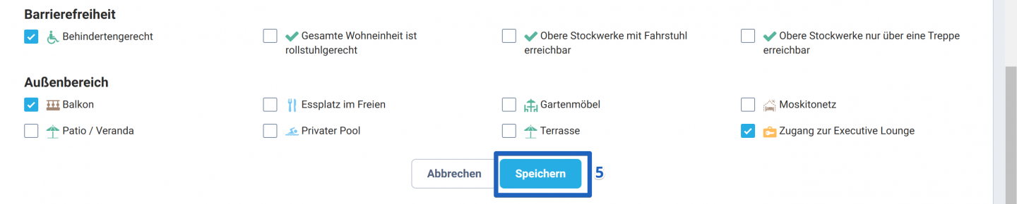 Scrollen Sie nach unten und klicken Sie auf die Schaltfläche Speichern.