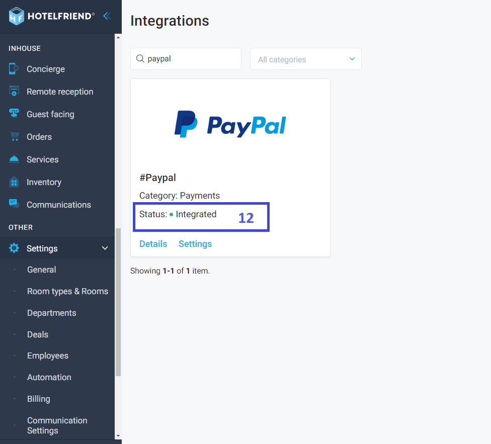 Your PayPal account is now successfully integrated. Well done!