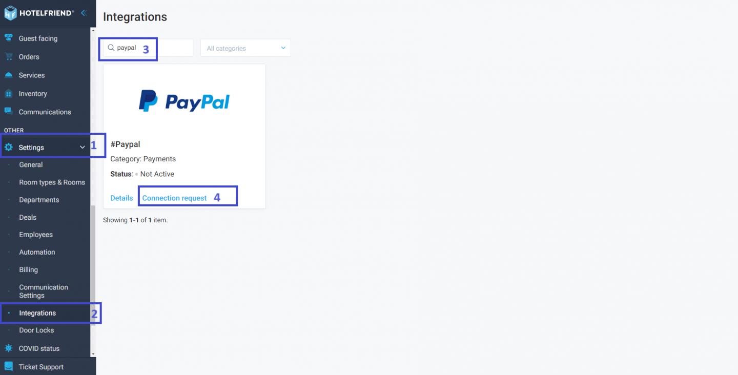 Here is how to connect your PayPal Account