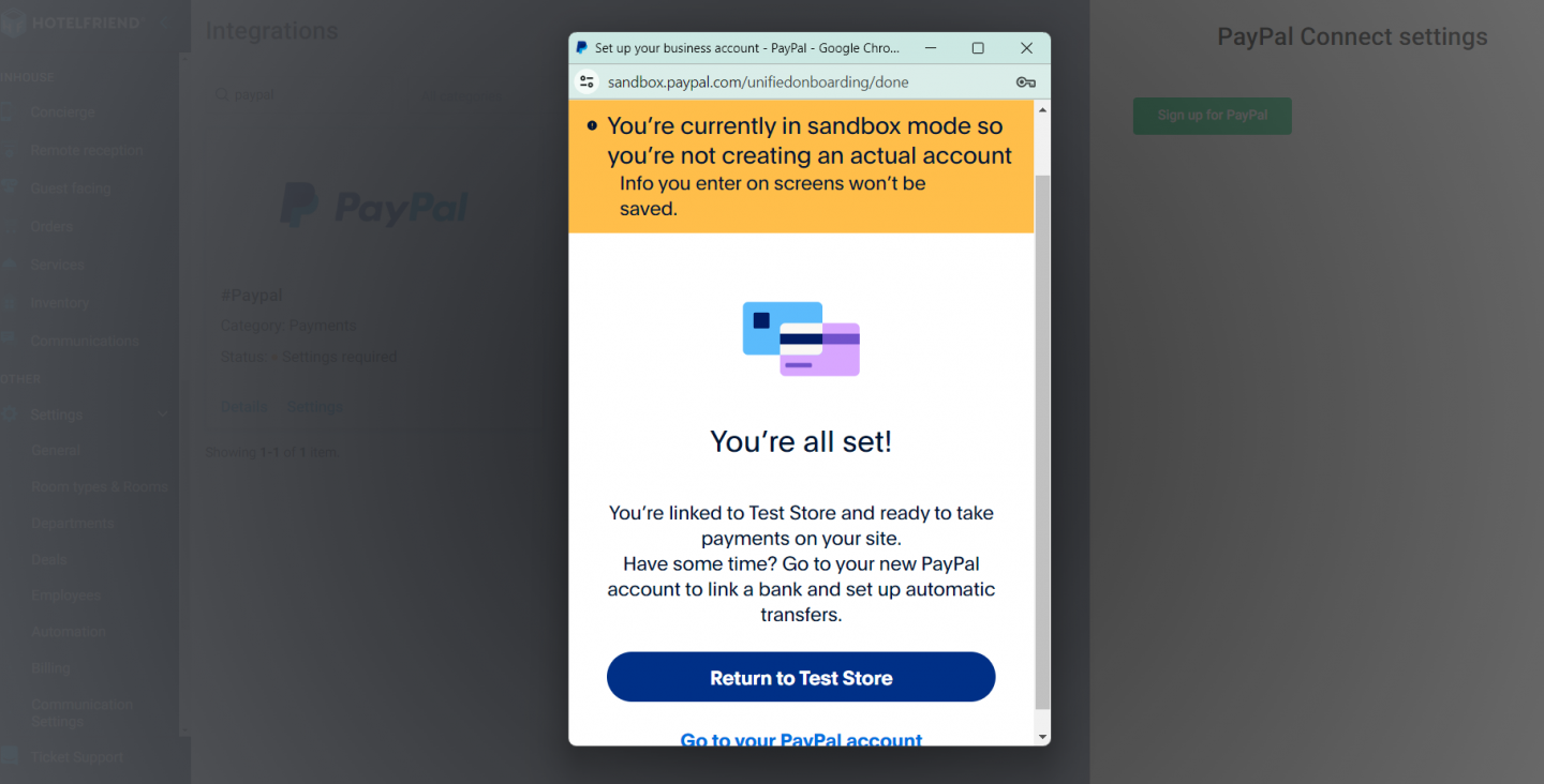 Click Sign Up for PayPal and use your PayPal credentials to sign up or sign in.