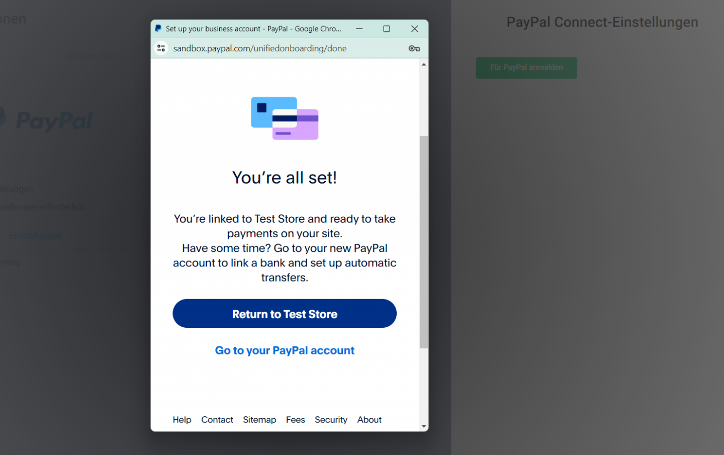 Klicken Sie auf Für PayPal anmelden und verwenden Sie Ihre PayPal-Anmeldedaten, um sich anzumelden oder einzutragen.