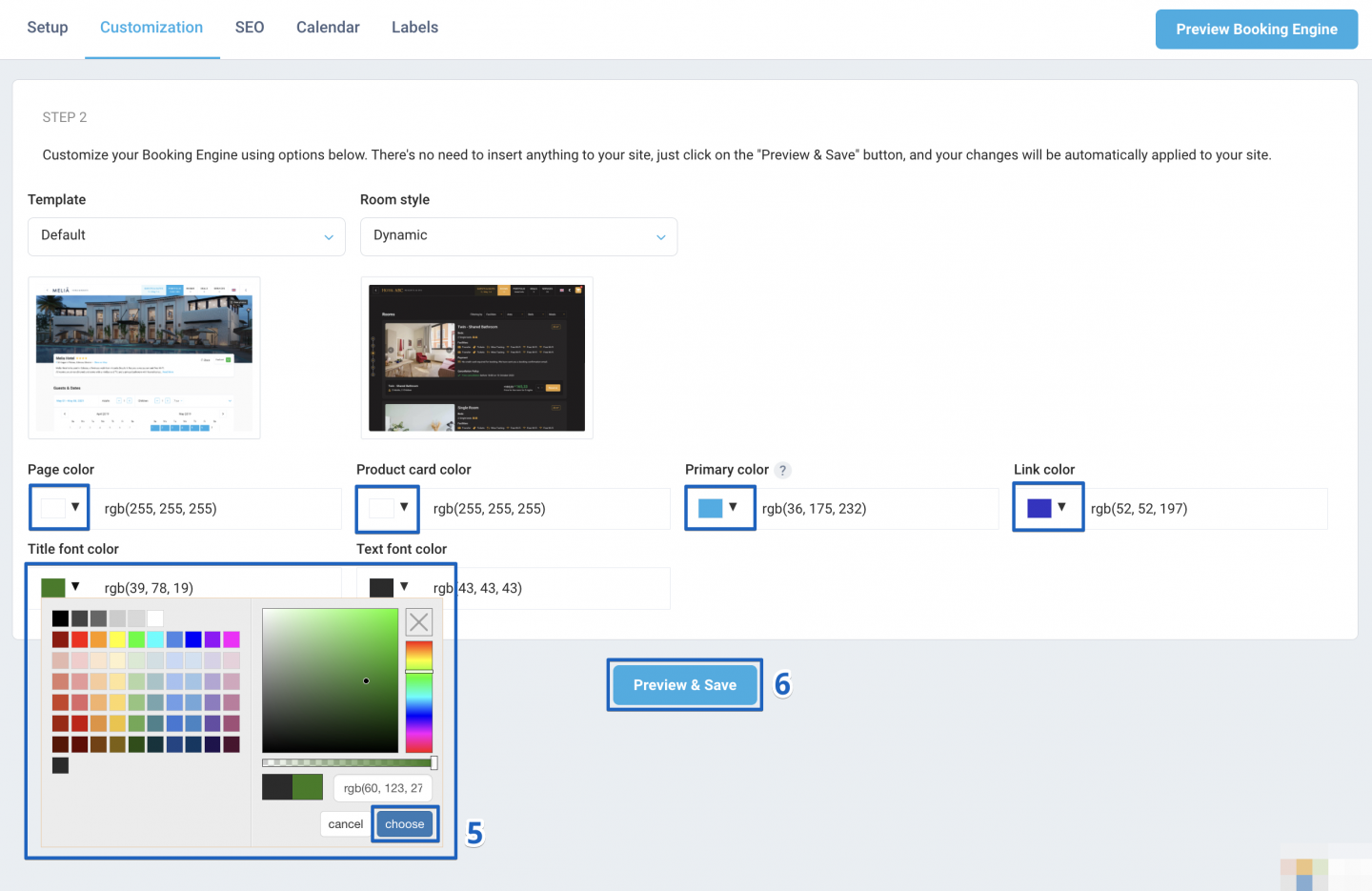 Click the Preview & Save button.