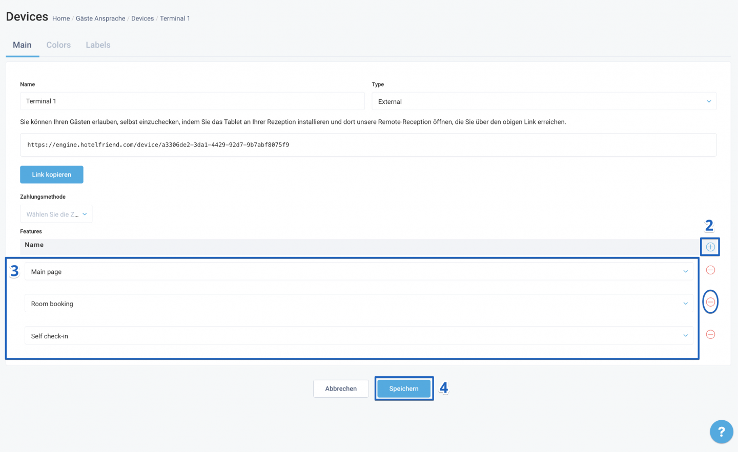 Klicken Sie auf die Schaltfläche Speichern, um Ihre Auswahl zu bestätigen.